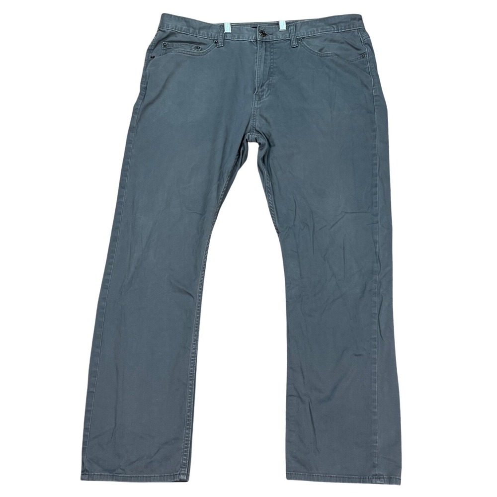 Banana Republic Slim Fit Pants Mens 36x30 Gray 5-Pocket Flat Front Twill Denim